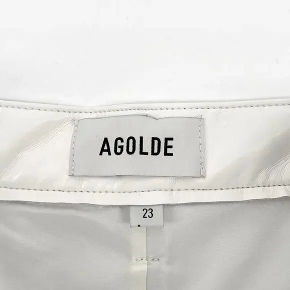 AGOLDE Luna Recycled Leather Pants Women display picture 1